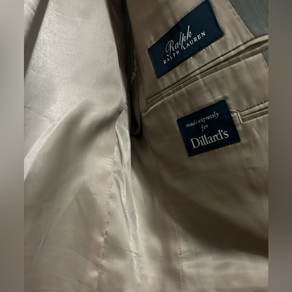 Ralph Lauren Marzotto Dillards 100% Wool Gray 2 Button Blazer Jacket 42R - Picture 2 of 3